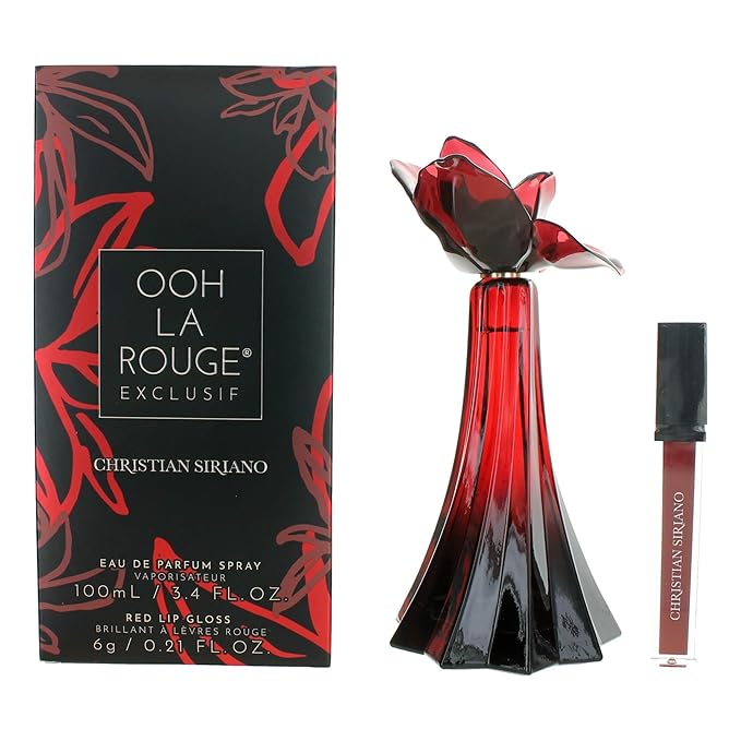 Ooh La Rouge Exclusif by Christian Siriano for Women - 2 Pc Gift Set 3.4 oz EDP Spray, 0.21oz Red Lip Gloss
