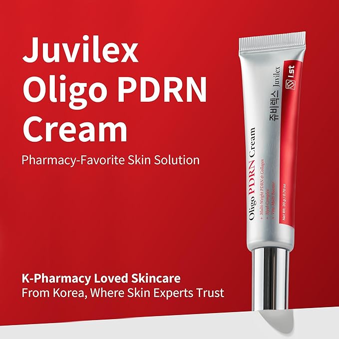 I.st Juvilex Oligo PDRN Cream, Korean Face Moisturizer with 60% Collagen Water, Hydrating Skin Care for Sensitive Skin, Facial Moisturizing Cream for Skin Barrier Support & Slow Aging, 0.70 oz (20g)