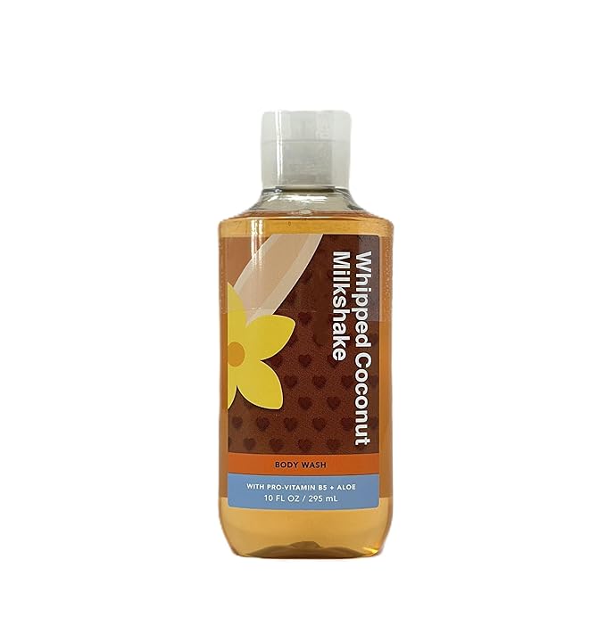 Bath and Body Whipped Coconut Milk shake Body Wash 10 Fl oz / 295 ml Fragrance notes: vanilla ice cream, toasted coconut and sugared amber (Pack of 1)