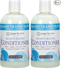 Ginger Lily Farms Botanicals Moisturizing Conditioner for Dry Hair, Island Tranquility, 100% Vegan & Cruelty-Free, Green Tea Lemongrass Scent, 12 Fl Oz (Pack of 2)