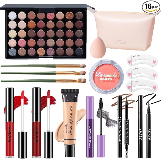 Makeup Set for Women, Makeup Full Kit for Beginners & Professionals, Travel Makeup Set for Teens & Adults, Makeup Gift Set for Girls, Eyeshadow Palette, Lip Gloss, Face & Eye Make up