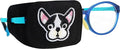 Astropic Cotton & Silk Eye Patch for Kids Glasses (Right Eye, Bulldog)