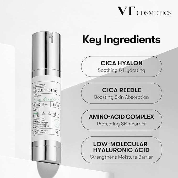 VT COSMETICS CICA Reedle Shot 300 Essence & Daily Soothing Mask 30ea