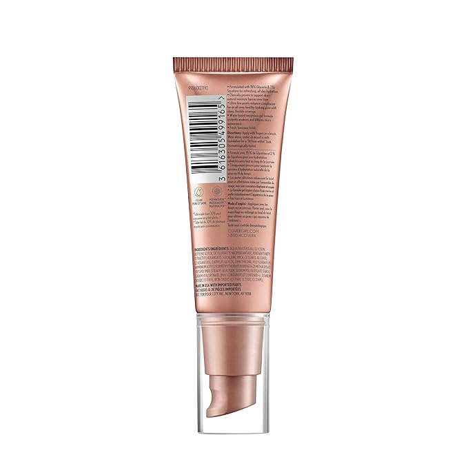 CoverGirl TruBlend Skin Enhancer, Bronze Glow, Luminizer, Glowy Finish, Flexible Coverage, Clean & Vegan, Water-Based Formula, For All Skin Tones, 0.81oz