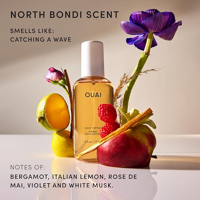OUAI Wave Spray - Texture Spray for Hair with Coconut Oil & Rice Protein - Adds Texture, Volume & Shine for Beach Waves - Paraben Free, Safe for Color & Keratin-Treated Hair (6 fl oz)