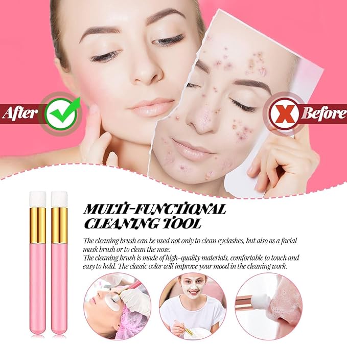 QUKLOGEN Lash Extension Kit Eyelash Practice for Beginners Professional Set with Mannequin Head Removable Eyelids USB Fan Spraye Individual False Lash Eyelash Strips Shampoo Brush Supplies