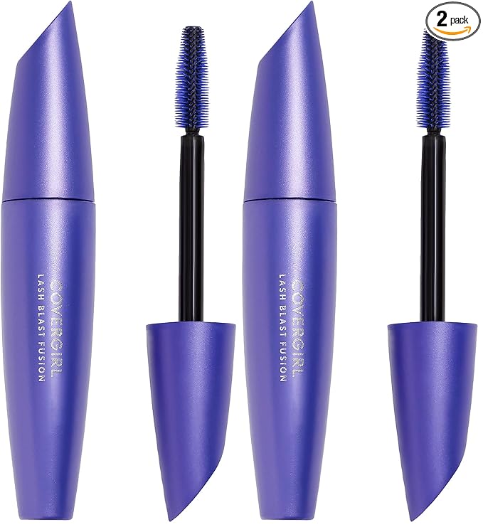 Covergirl Lash Blast Fusion Water-Resistant Mascara, Black (Pack of 2)
