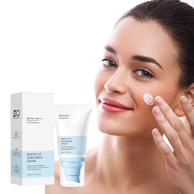 Water-Fit Sunscreen Cream SPF 50+ PA++++,Sunscreen Lotion for Face, Lightweight Daily UV/UVB Protection, Moisturizing Formula, Suitable for All Skin Types, 30ml