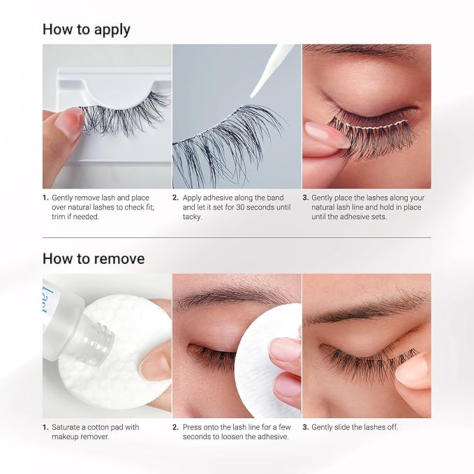 KISS Looks So Natural, False Eyelashes, 'Shy', 12mm, Includes 5 Pairs Of Lashes, Easy to Apply, Reusable Lash Clusters
