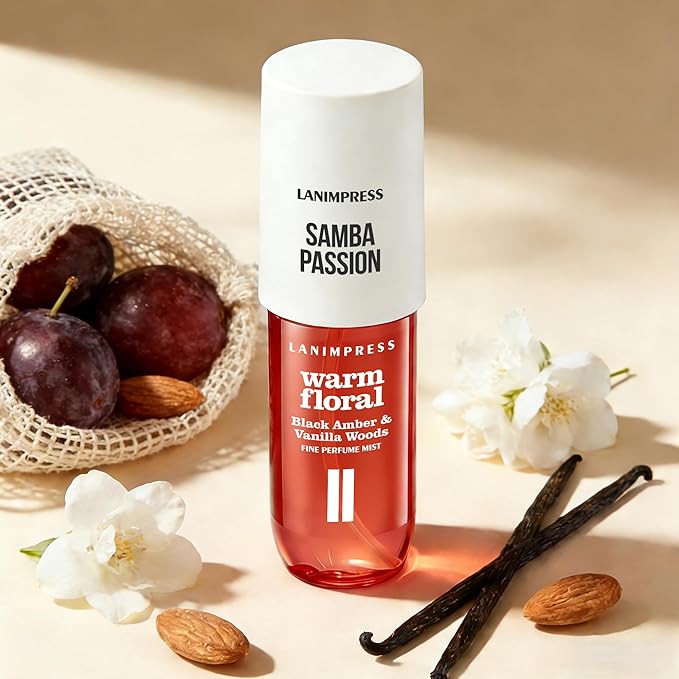 3 FL OZ Hair and Body Fragrance Mist, Eau De Parfum for Women,Warm Aroma,Perfume No.2, Floral Fruit Scent– With Notes of Black Amber Plum,Jasmine, Vanilla,Travel Size Body Spray