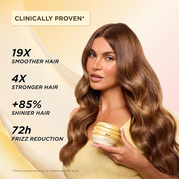 Gisou Honey Gloss Ceramide Therapy Hair Mask Mini – Deep Repair & Hydration with Mirsalehi Honey, Ceramides & Hyaluronic Acid, 2.5 Fl Oz