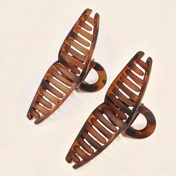 Big Hair Claw Clips for Women - Extra Large Jaw Clips for Thick Long Hair Strong Holder Cute Large 5.1 Inch, 4 Pcs Hair Clips