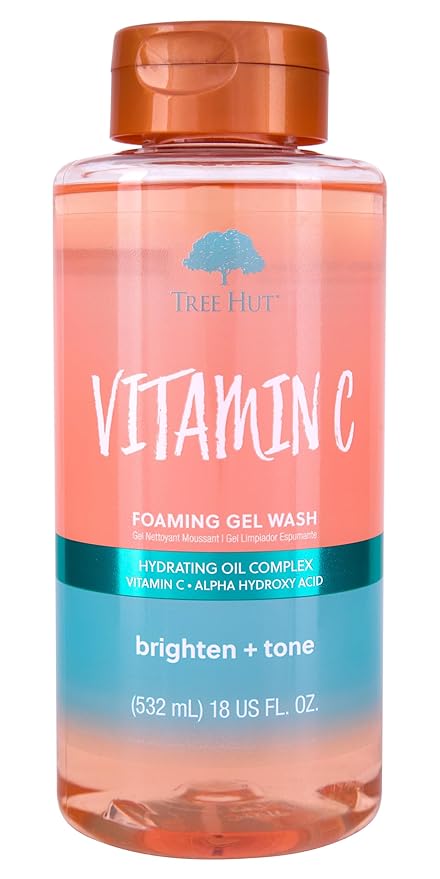 Tree Hut Vitamin C Wash, Gently Cleanses and Leaves Skin Looking Fresh and Radiant, Body Wash, 18 Fl Oz