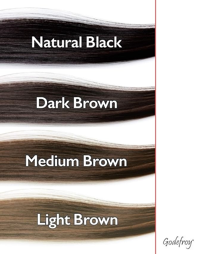 Godefroy Hair Color Kit for Spot Coloring Great For Small Areas Covers Up Gray Hair 4 Applicaion Kit, Light Ash Brown