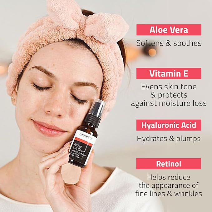 YEOUTH Retinol Serum for Face with Hyaluronic Acid, Vitamin E, and Aloe Vera, Retinol Skin Booster for Women and Men, Gentle Facial Skincare for Smoother-Looking Skin 1 oz