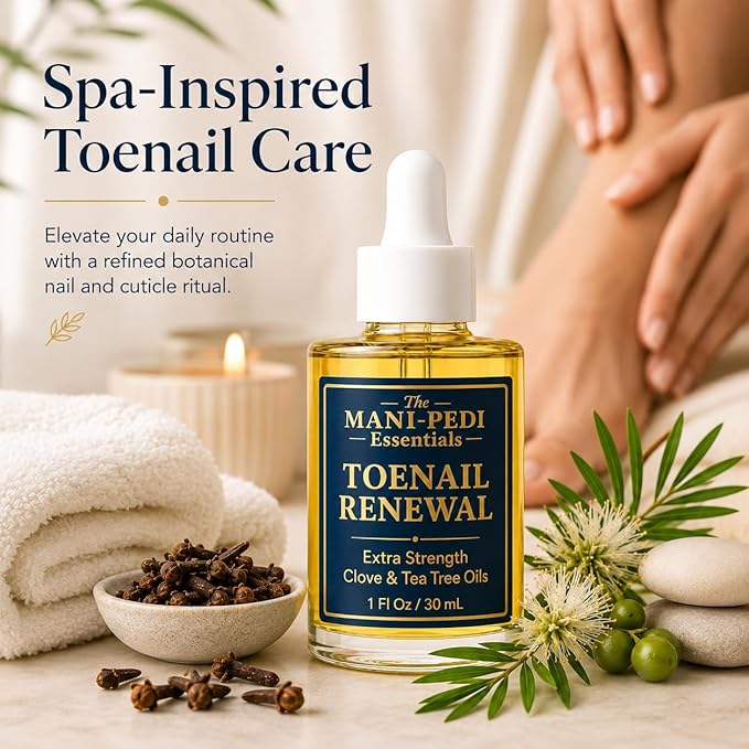 TMPE Toenail Renewal Serum. Extra Strength formula with Natural Power of Clove & Tea Tree Oils. 100% Pure & Natural - 1 Fl Oz