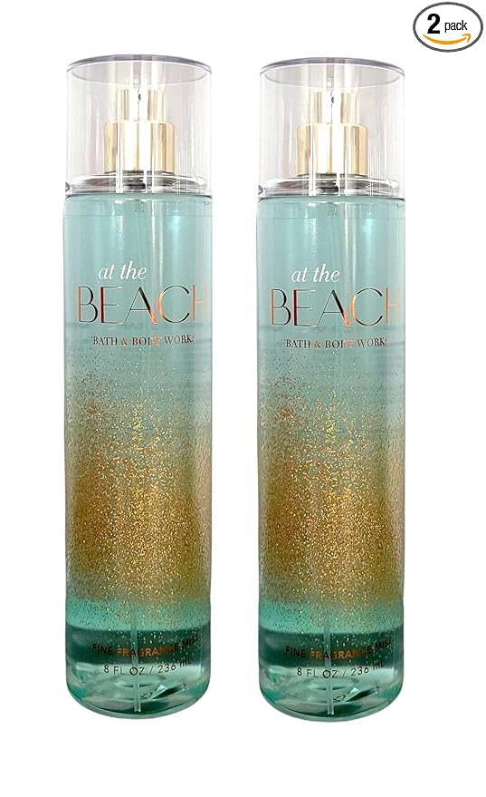 Bath and Body Works At the Beach Fine Fragrance Mist - Value Pack Lot of 2 (At the Beach)