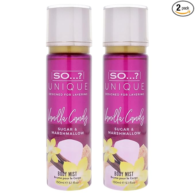 Unique Body Mist - Vanilla Candy by So…? for Women - 5.1 oz Body Mist - Pack of 2