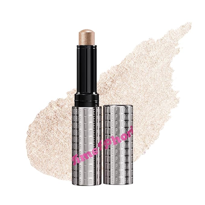 Illumina Jelly Gel Eyeshadow Stick, 001 Moonshell- Light Champagne Shimmer Sparkle Finish, Cream Texture With Cooling Feel, Long-Lasting Crease-Proof Smudgeproof Eye Shine, Easy Application