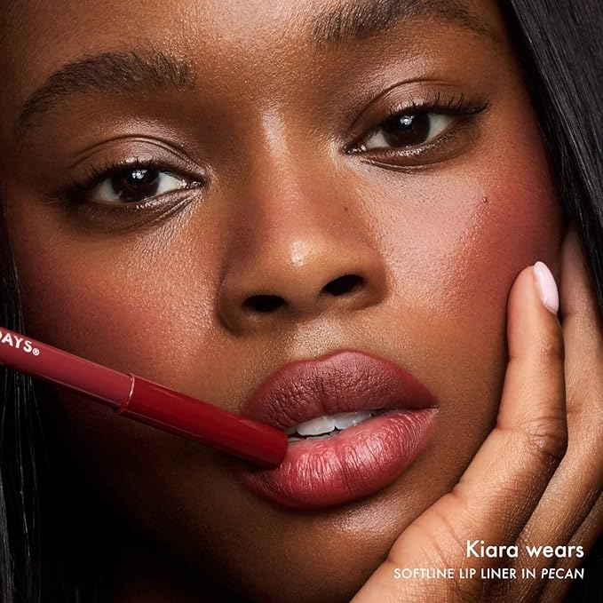 Summer Fridays SoftLine Lip Liner Pencil - Creamy, Long-Lasting Matte Lip Pencil for Sculpted Definition - Skin Care Infused Makeup with Hyaluronic Filling Spheres + Jojoba Oil - Pecan (1.02 g)