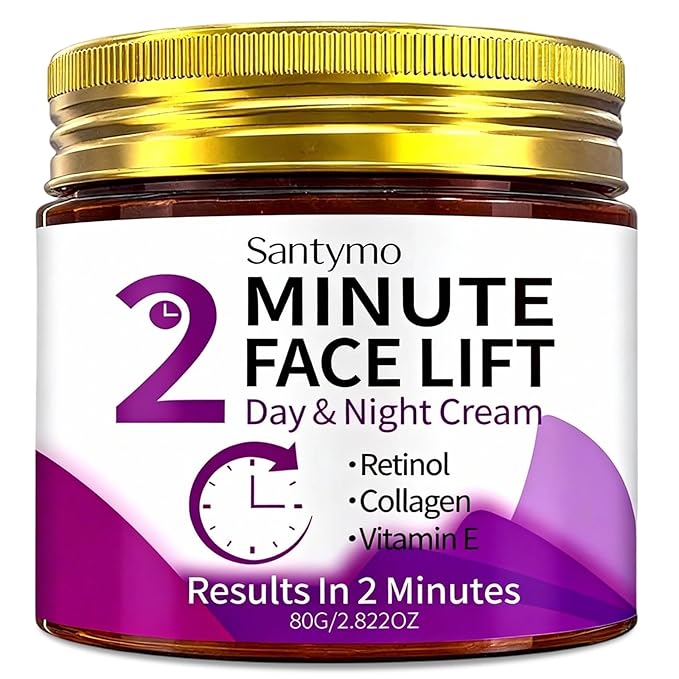 Instant Face Lift Firming Cream, Retinol Collagen & Hyaluronic Acid, Anti-Aging Moisturizer, Anti Wrinkles for Neck, Under Eye & Smile Lines, Day & Night, 2.82 Oz