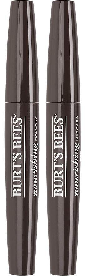Burt's Bees 100% Natural Nourishing Mascara, Black Brown - 0.4 Ounce (Pack of 2)