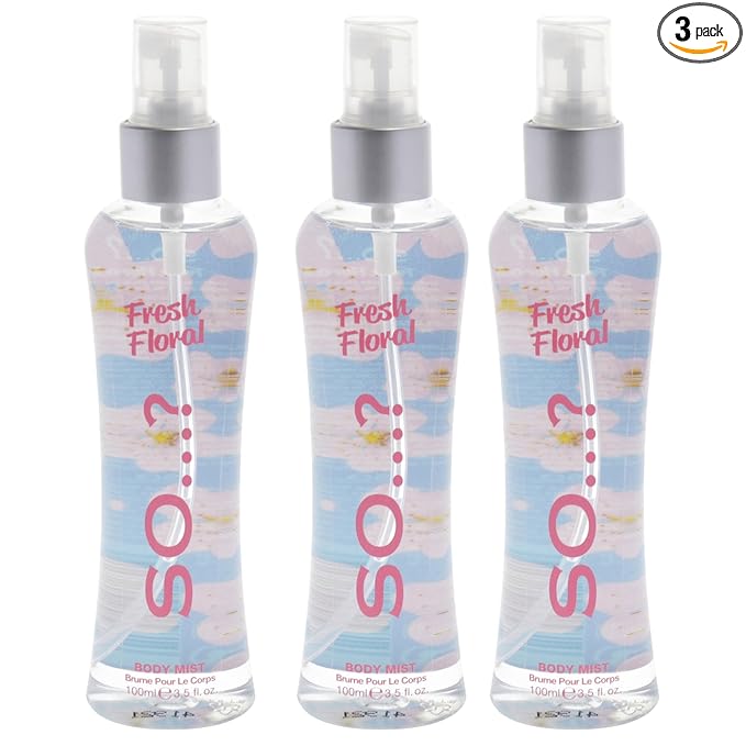 Fresh Floral Body Mist by So…? for Women - 3.5 oz Body Mist - Pack of 3