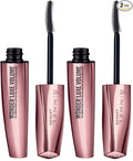 Rimmel Wonder'Luxe Volume Mascara, Long-Wearing, Volumizing, Smudge-Proof, 003, Extreme Black, 0.08oz (Pack of 2)