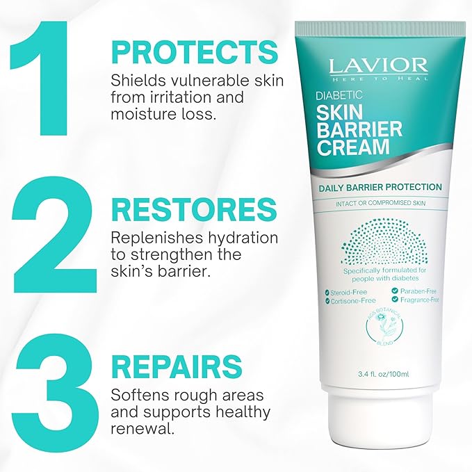 Lavior Skin Barrier Cream Daily Protection & Hydration for Dry, Sensitive Skin Clinically Tested, Steroid-Free, Fragrance-Free