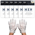Spa Life Men's Cooling Mint Hand Moisturizing Gloves | Fathers Day Gifts | Revitalizing & Hydrating Foot Mask for Softening Dry, Cracked Skin | One Size Fits Most | 6 Pairs