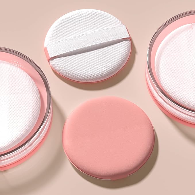 MOHOPE 8Pcs Air Cushion Makeup Sponges for Foundation with Portable Box | Latex-Free Blending Sponge for Liquid, Cream, Foundation and Powder | Round Powder Puff | Grass
