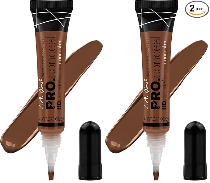 L.A. Girl HD Pro.Conceal, Espresso GC985 (Pack of 2)