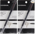COVERGIRL Easy Breezy Brow Micro-Fine and Define Pencil, Soft Brown, 0.03 Pound, Brown Eyebrow Pencil, No Sharpening Needed, Built in Spoolie, Safe for Sensitive Eyes, Removes Easily (Pack of 2)
