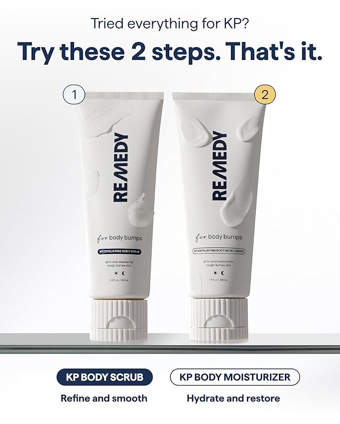 Remedy KP Body Moisturizer | Keratosis Pilaris and Chicken Skin Treatment with Retinol, Urea, Lactic Acid and Ceramides | Exfoliating and Moisturizing Lotion | By Dermatologist Dr. Shah, 7.7 fl oz