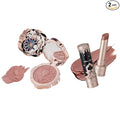 Flower Knows Little Angel Cream Blush and Matte Lipstick Set,Buildable & Blendable Velvety Makeup,Soft Long-Lasting Cute Make Up(Blush 04 Rose Ashes + Lipstick C08 Sand Tower)
