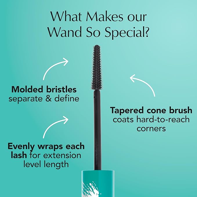 Thrive Causemetics Thrive Mascara Liquid Lash Extensions Mascara, Tubing Mascara Lengthening, Volumizing & Curling, Smudge Proof, Washable, No Clumping or Flaking, Vegan, Nola (Deep Blue)