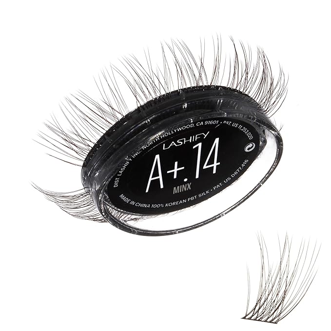 Lashify Amplify Plus+ 14mm Eyelash Extensions Refill in Minx Color, Easy DIY False Lashes for the Most Delicate, Natural and Long Lasting Look