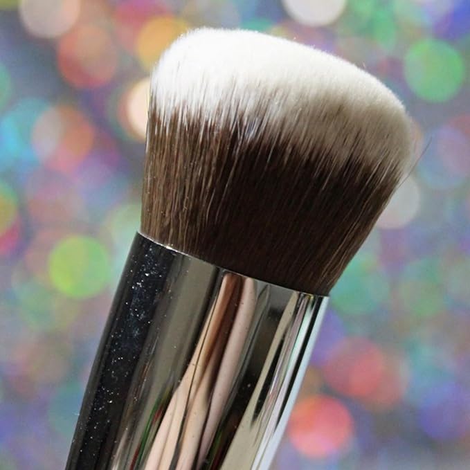 Mineral Powder Foundation Brush for Face – Finishing Powder Brush for Loose Pressed Powder, Setting Brush, Round Kabuki Foundation Brush, Synthetic