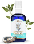 White Sage Smudge Spray (114ml) Sage Spray for Cleansing Negative Energy, Smokeless Smudge Spray, Spiritual Room Spray, White Sage Essential Oil Mist, Aura Cleansing & Protection Spray