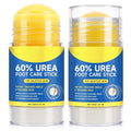 Foot Care Stick with 60% Urea 2% Salicylic Acid Aloe Vera coconut tea tree oil, Foot Callus Dead Hard Skin Remover Moisturizer for Rough Dry Cracked Feet, Knees, Elbows, Hands Repair Stick 2pcs