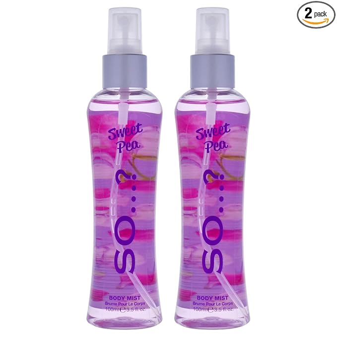 Sweet Pea Body Mist by So…? for Women - 3.5 oz Body Mist - Pack of 2