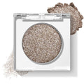 KYDA Single Glitter Eyeshadow, Neutral Brown Champagne Eyeshadow, Lasting Blendable Shimmer Creamy Eyes Shadow, Sparkling Eyes Glitter, Soft Buildable Glossy Color, Wet Look Effect, Brown Cedar
