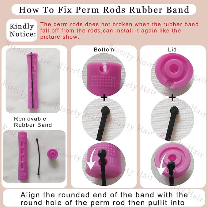 Perm Rods For Short Hair 40Pcs Beige Perm Rods For Black Women Plastic Curl Cold Wave Medium Size Peach Hair Rollers For Hair Styling Hairdressing Tools(Beige,40PCS)