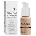 PHOERA Foundation, PHOERA Matte Liquid Foundation,PHOERA Makeup for Women, PHOERA Foundation Full Coverage Concealer, 30ml 24HR Matte Oil Control Concealer (102- Nude)