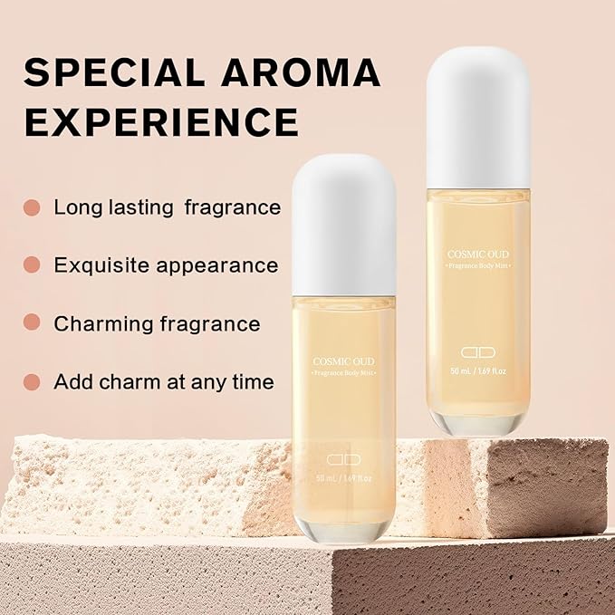 Roseye Hair & Body Perfume Mist – Citrus Fragrance – Refreshing Scent Travel Size 1.7 Fl Oz/50ml