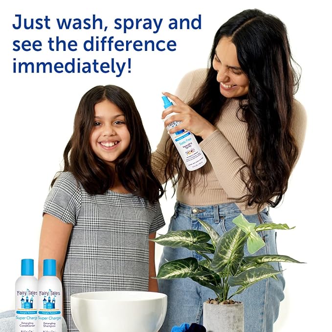 Fairy Tales Tangle Tamer Detangling Shampoo and Conditioner for Kids - Ultra Moisturizing and Anti Frizz Protection - Paraben Free, Sulfate Free - 12 Oz (2 pack)