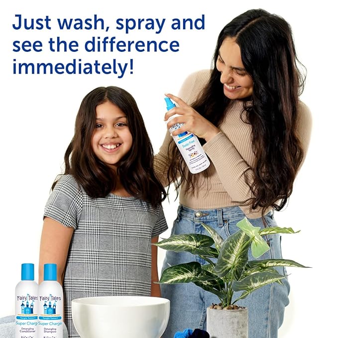 Fairy Tales Tangle Tamer Detangling Shampoo and Conditioner for Kids - Ultra Moisturizing and Anti Frizz Protection - Paraben Free, Sulfate Free - 32 Oz (2 pack)