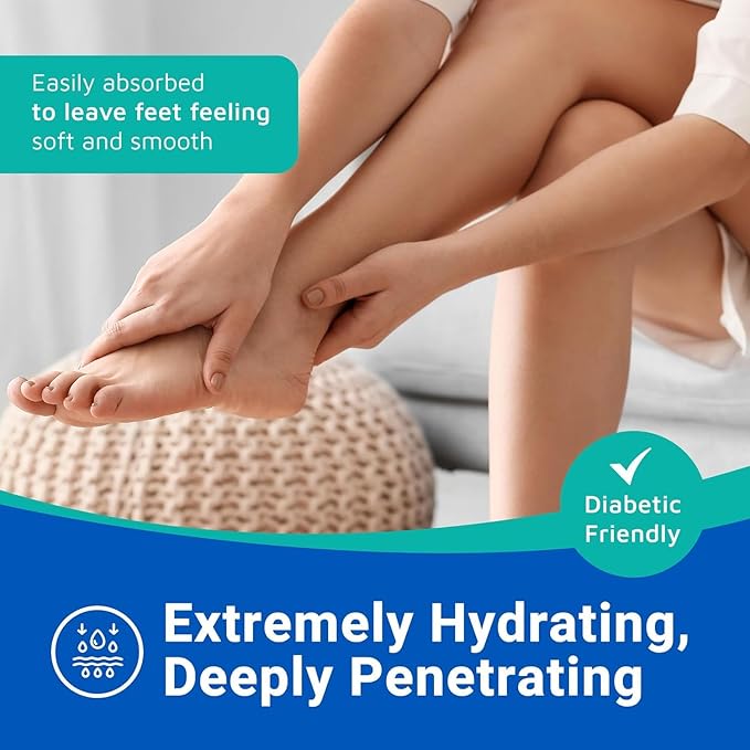 Dermal Therapy Heel Care Cream - Moisturizing Treatment that Repairs and Heals Dry, Rough, Cracked Heels and Feet | 25% Urea and 6% Alpha Hydroxy Acids (3oz+8oz Bundle)