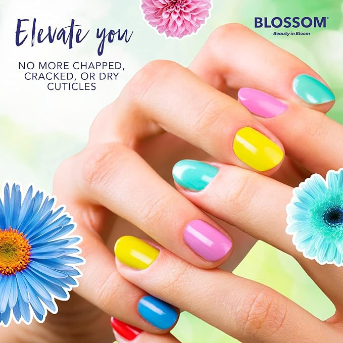 Blossom Cuticle Oil Pen for Nails, On the Mend Scented Travel Nail Oil for Growth and Strength, Infused with Real Flowers 0.34oz, Honeysuckle