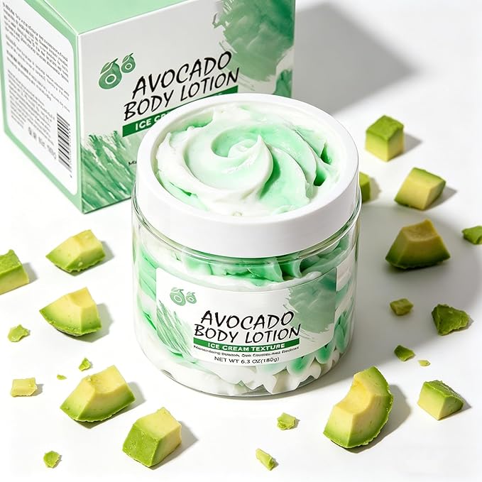 Lightweight Daily Body Moisturizer 180g – Soft Texture, Pleasant Scent for Normal Skin Avocado One Size